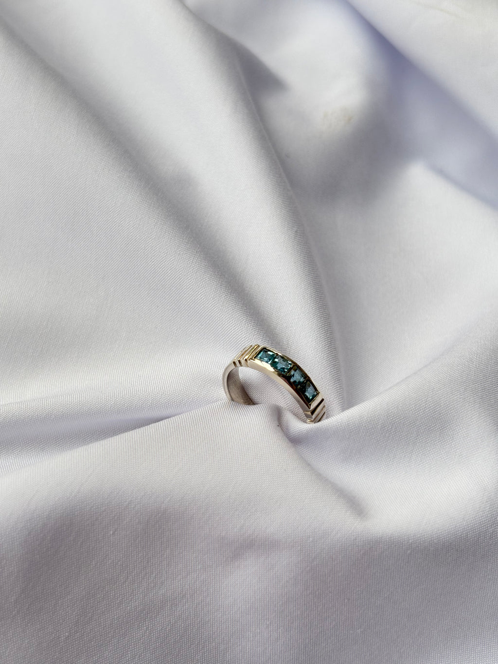 Blue Topaz Solitaire Ring