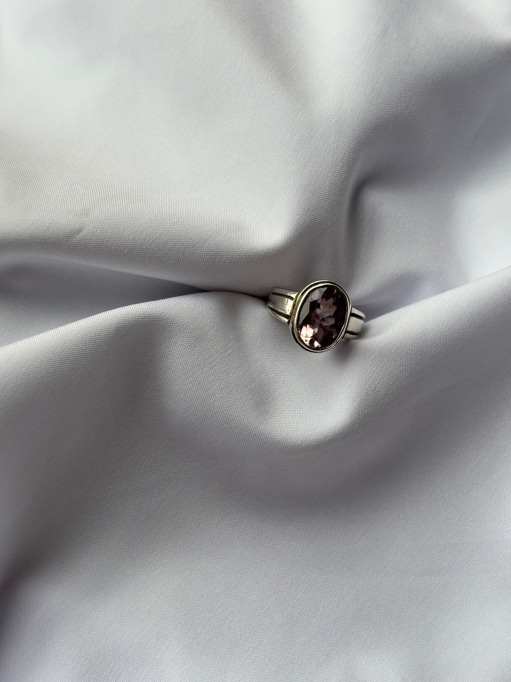 Amethyst Solitaire Ring 1