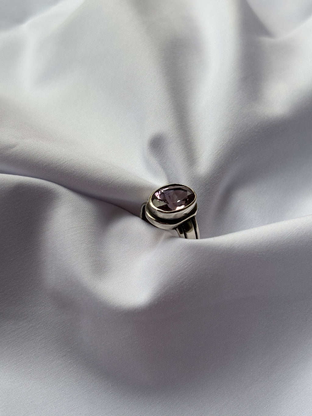 Amethyst Solitaire Ring