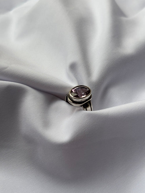 Amethyst Solitaire Ring
