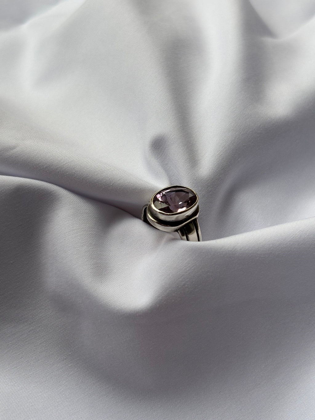 Amethyst Solitaire Ring 2
