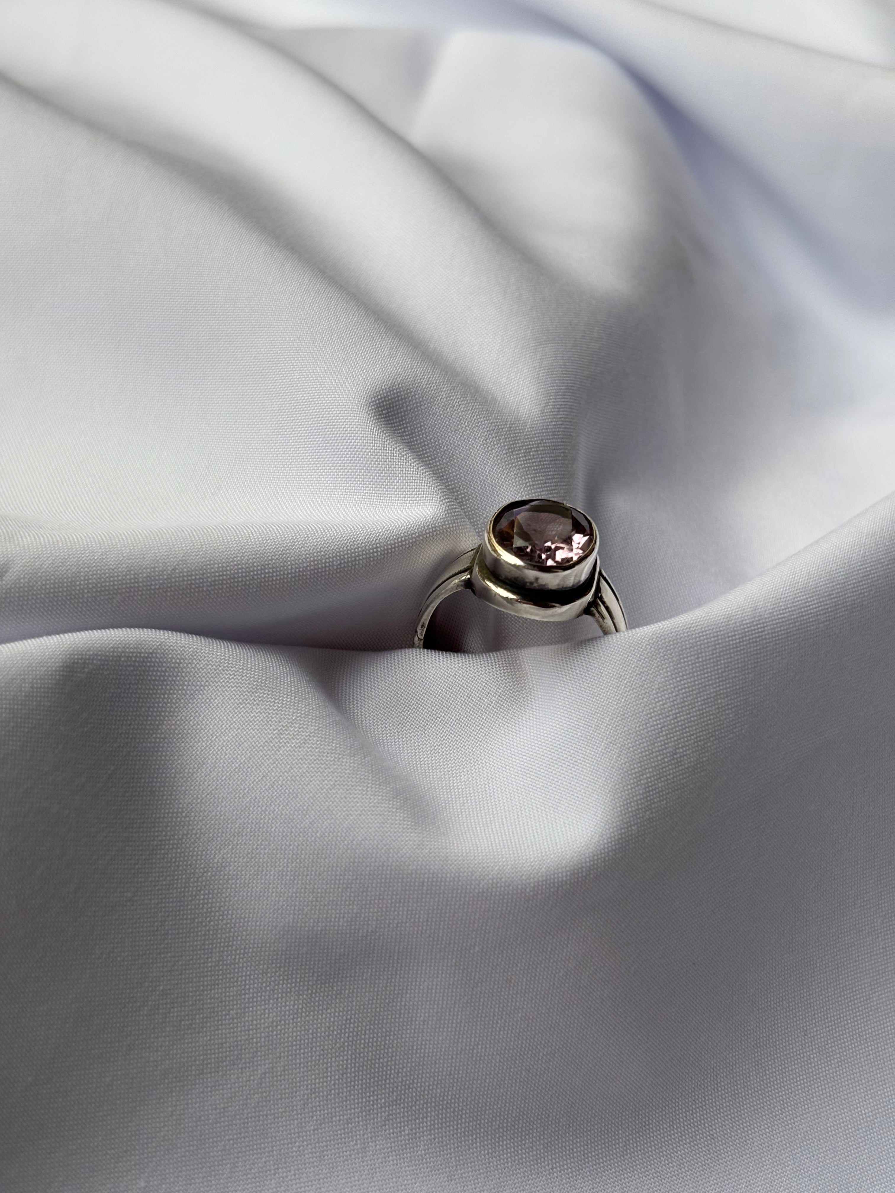 Amethyst Solitaire Ring 3