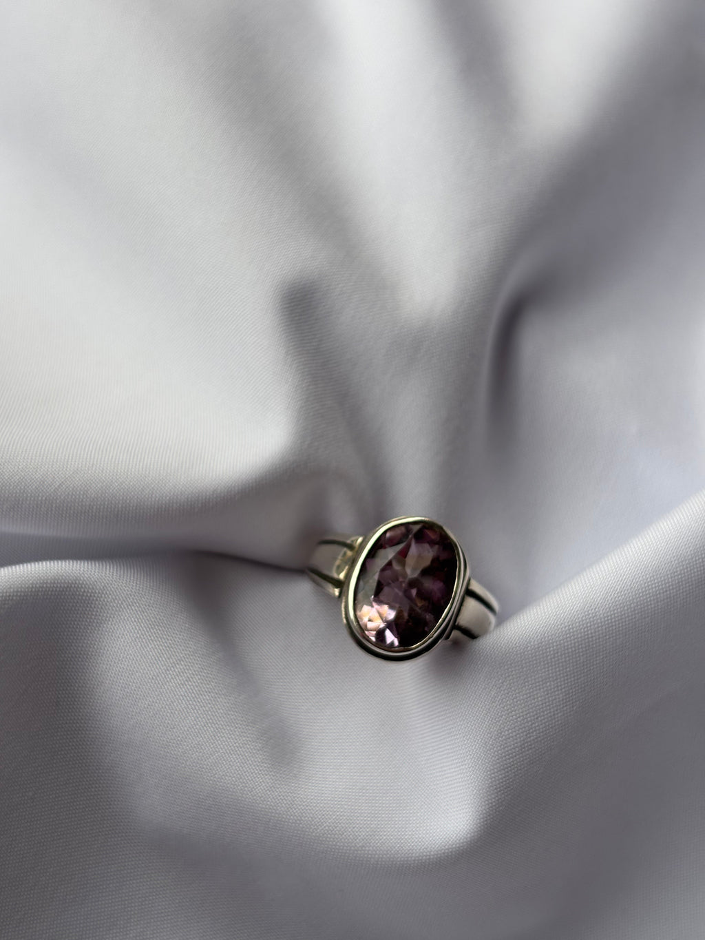 Amethyst Solitaire Ring 4