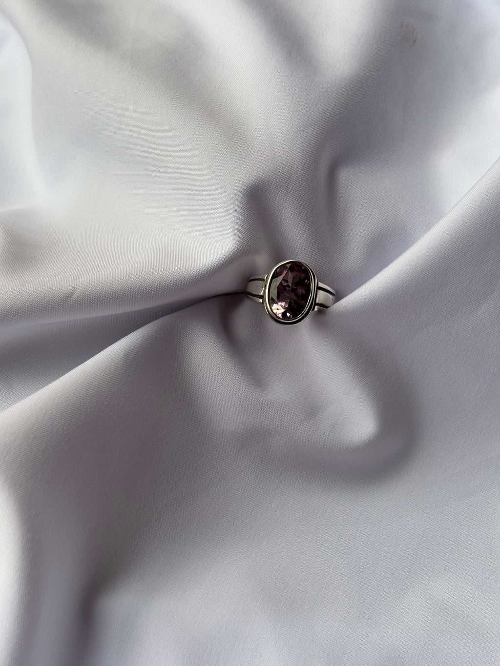 Amethyst Solitaire Ring 5