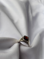 Garnet Halo Ring 2