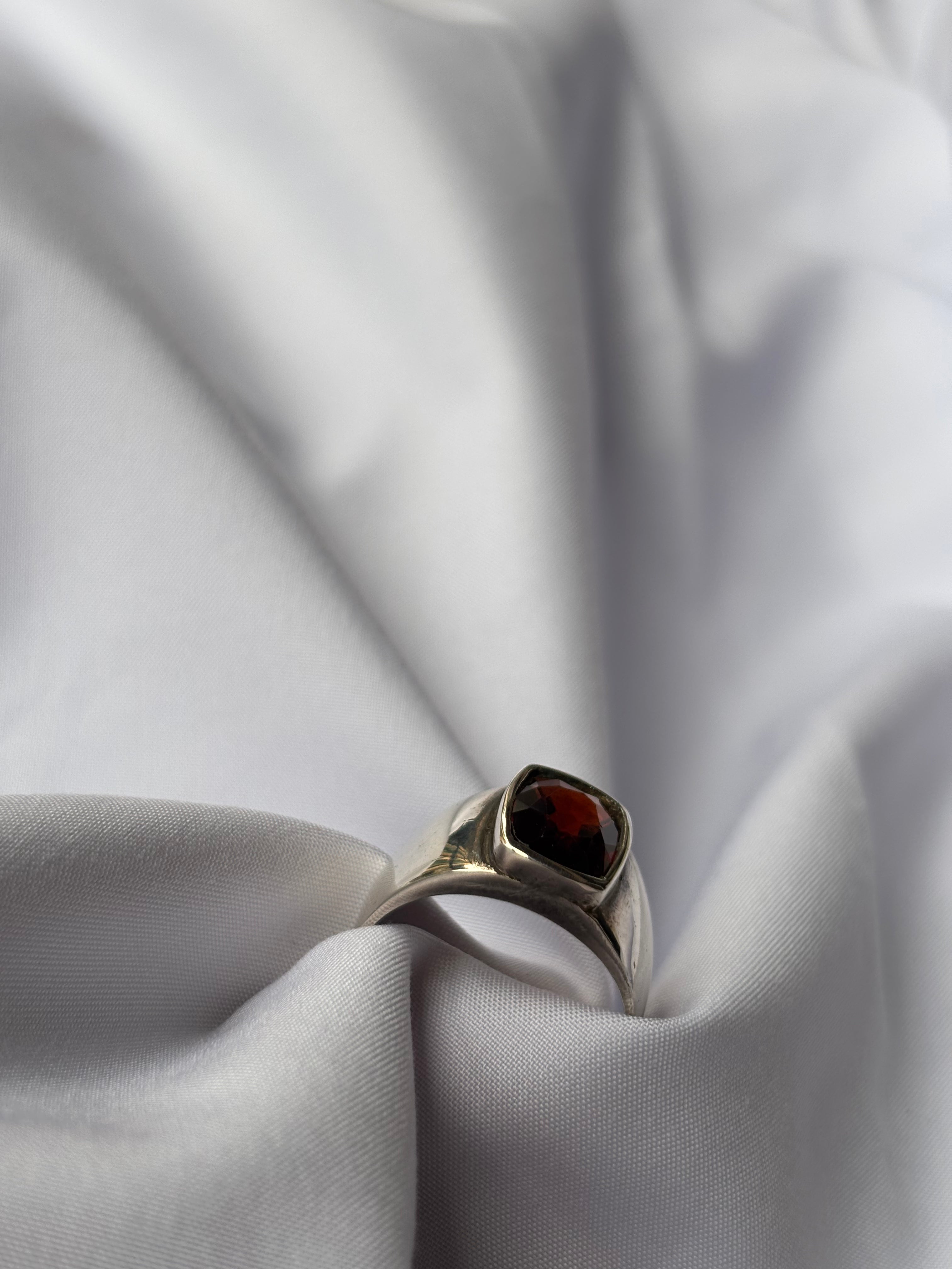 Garnet Halo Ring 2