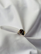 Garnet Halo Ring