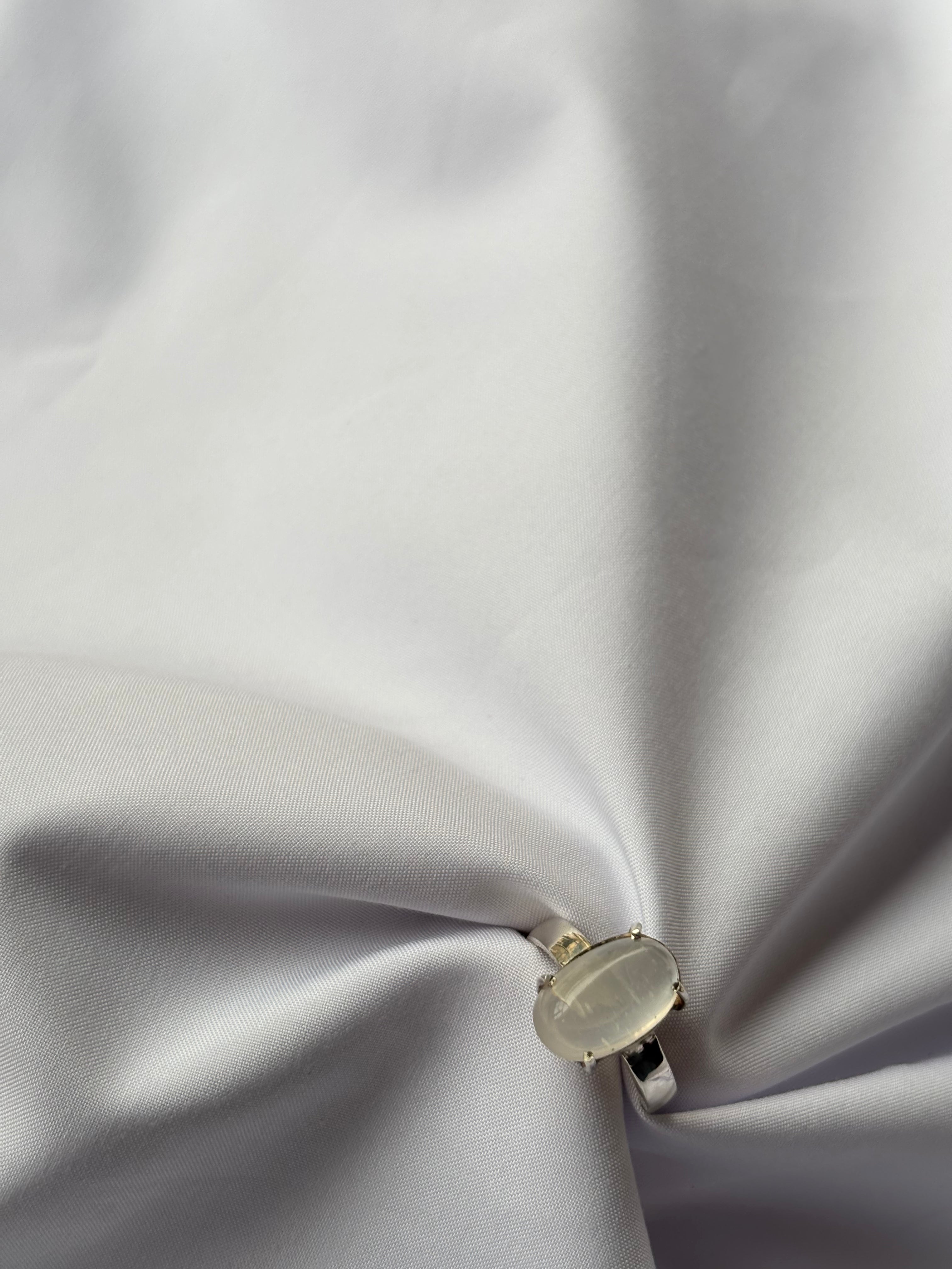 Moonstone Solitaire Ring 2
