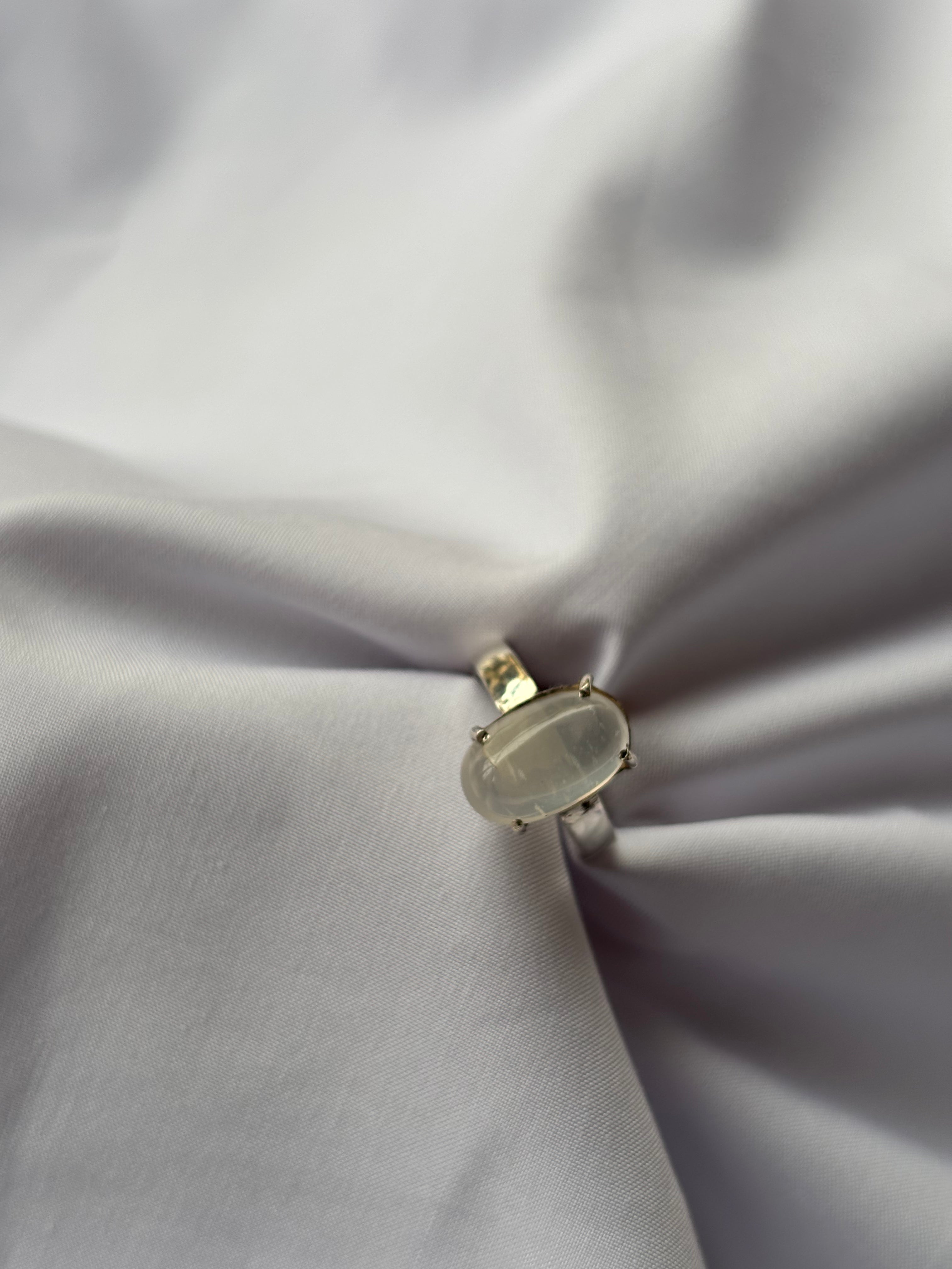 Moonstone Solitaire Ring 4
