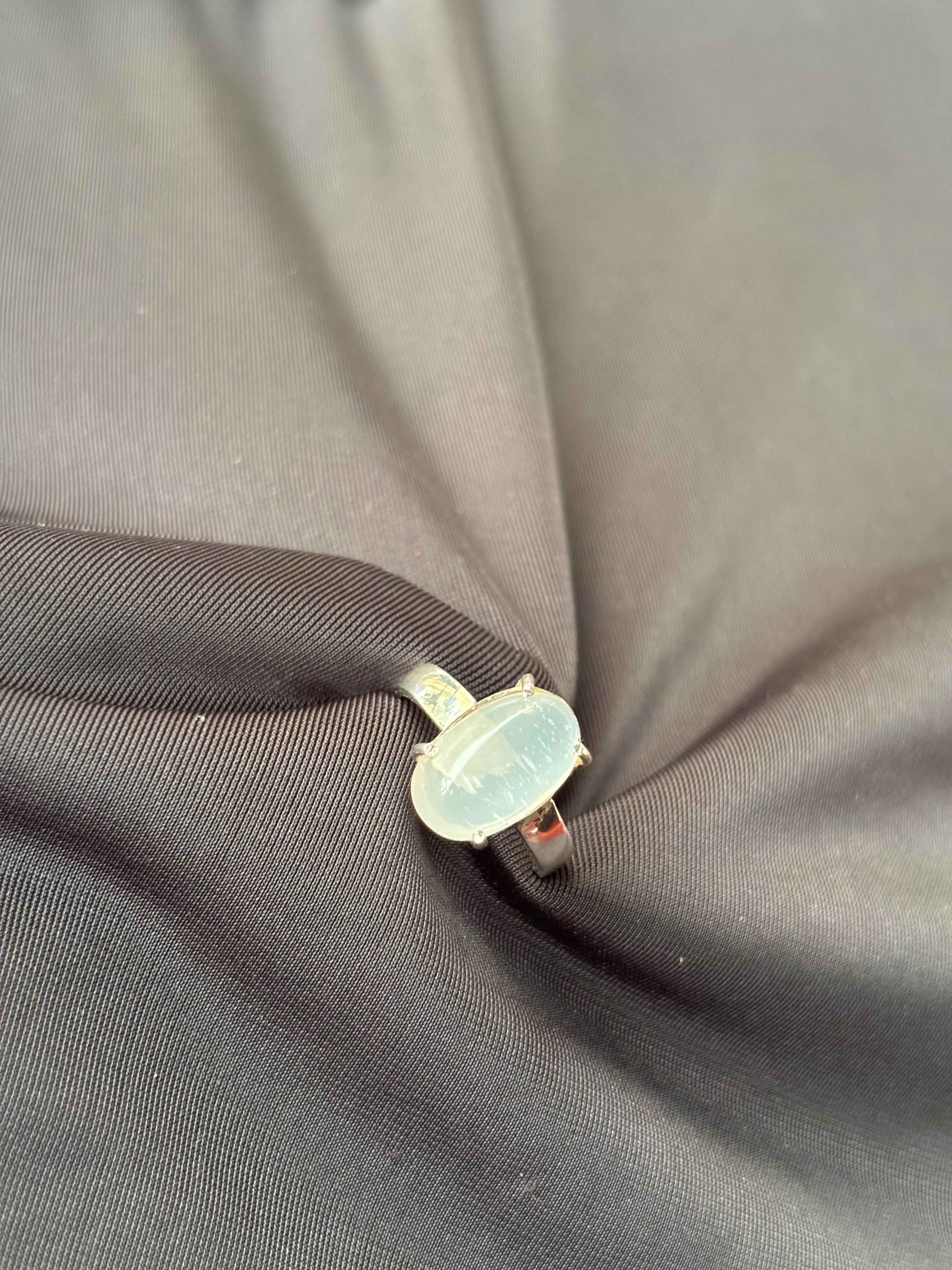 Moonstone Solitaire Ring 5