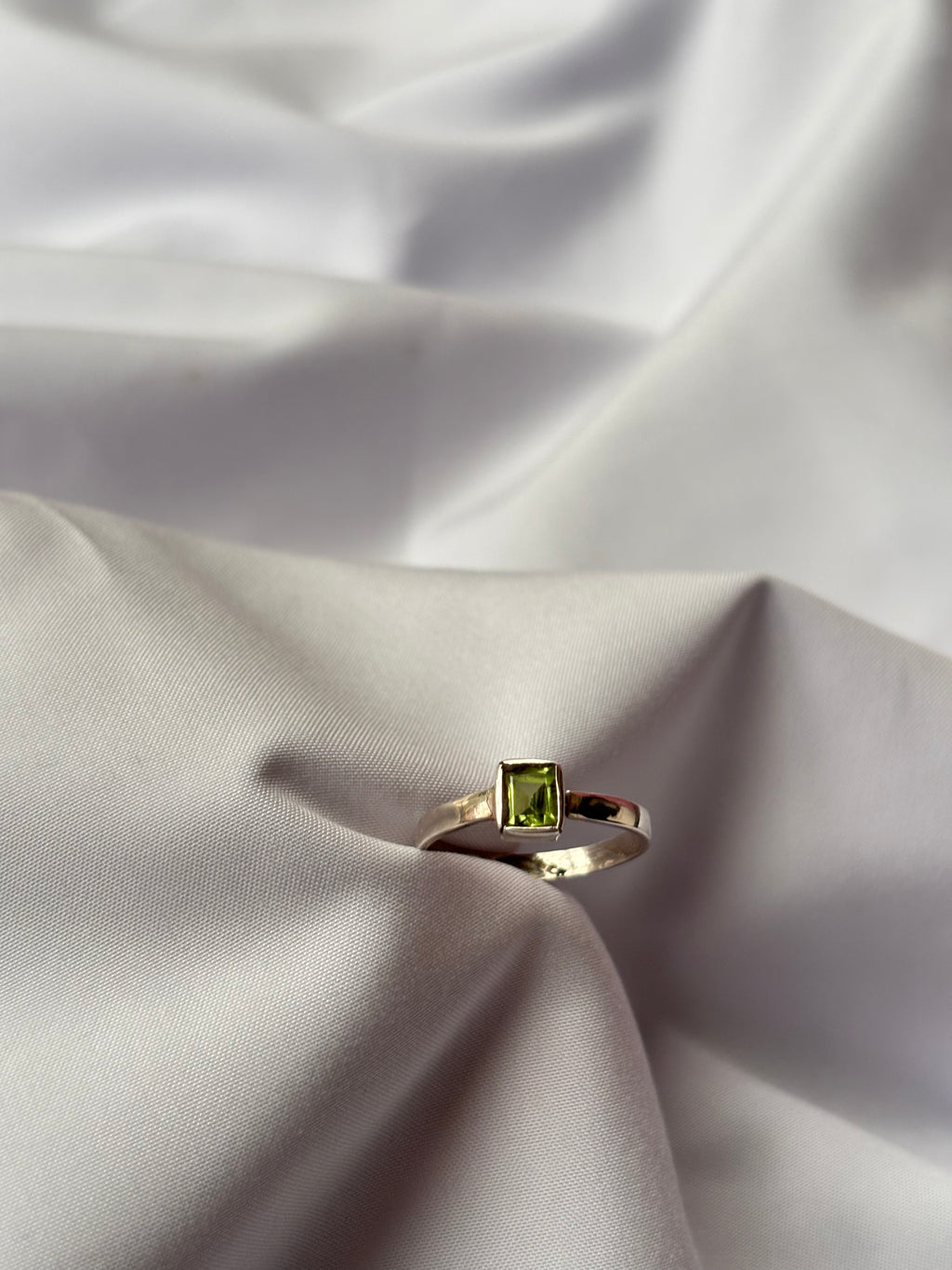 Peridot Solitaire Ring