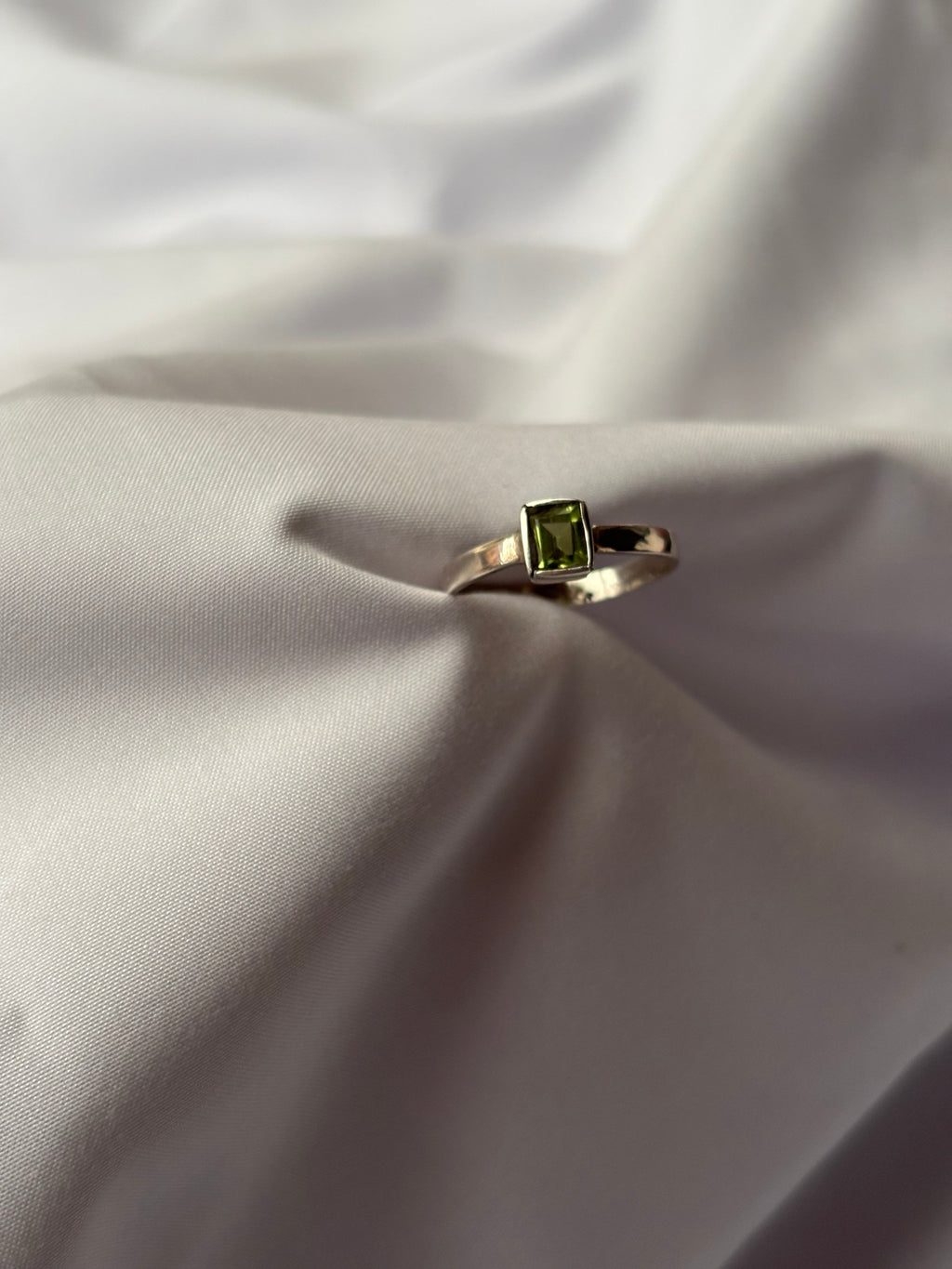 Peridot Solitaire Ring 2