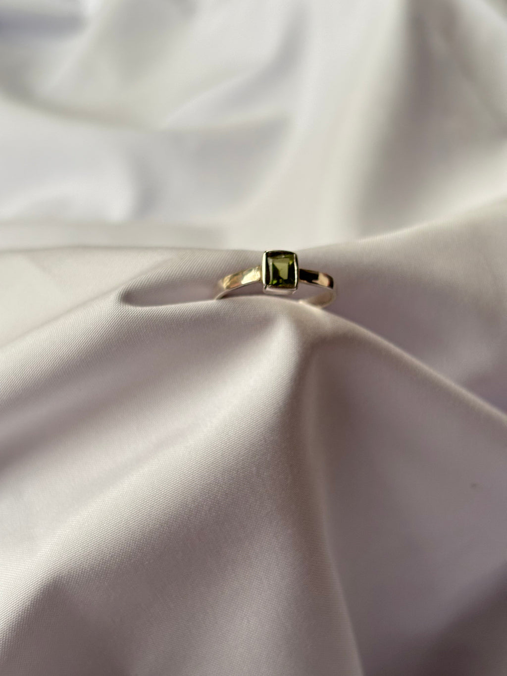 Peridot Solitaire Ring 3