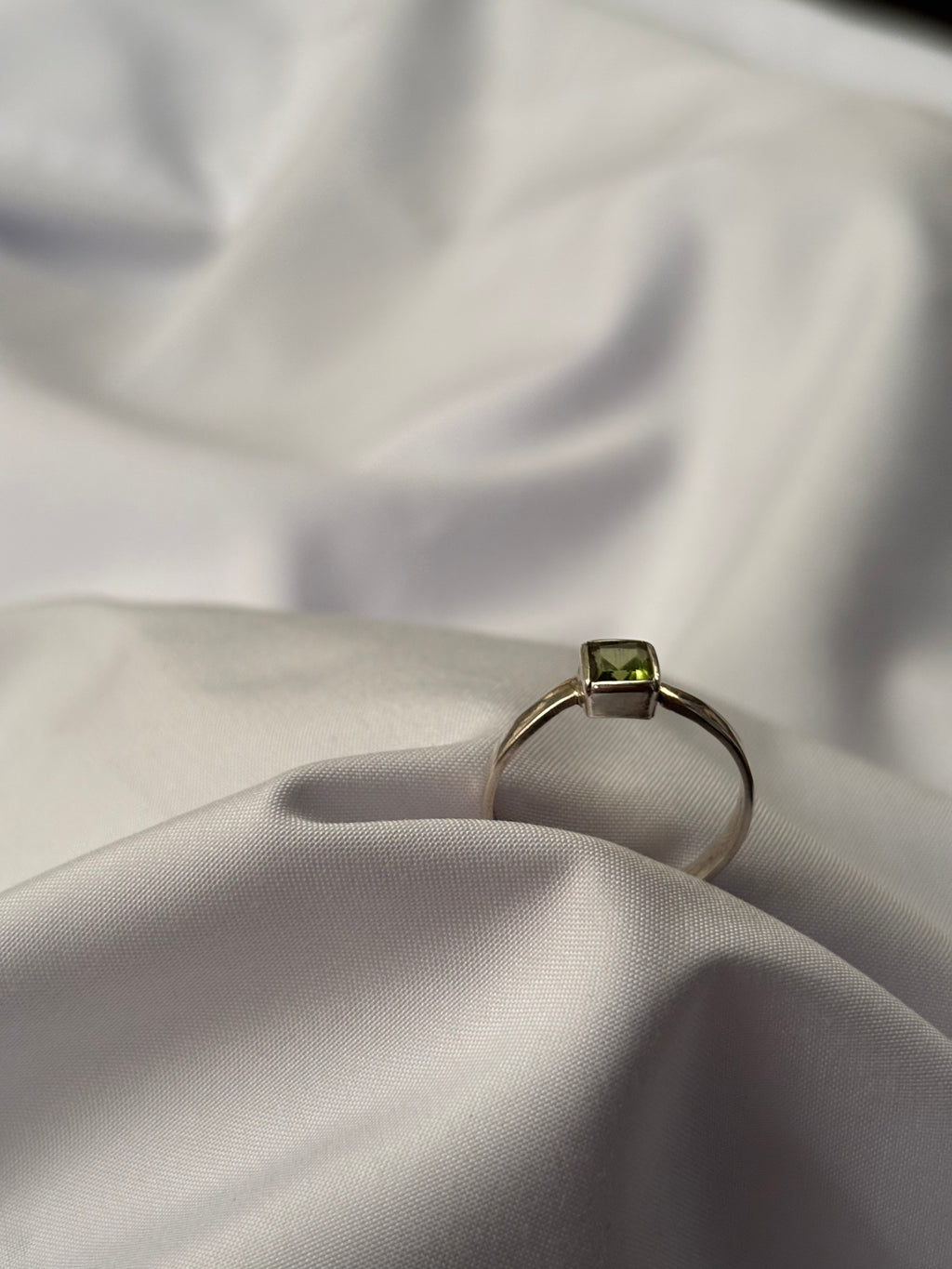Peridot Solitaire Ring
