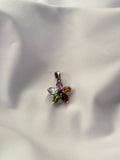 Amethyst Peridot Aquamarine Golden Topaz Garnet Mixed Stone Pendant