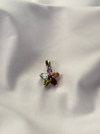Amethyst Peridot Aquamarine Golden Topaz Garnet Mixed Stone Pendant