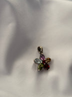 Amethyst Peridot Aquamarine Golden Topaz Garnet Mixed Stone Pendant