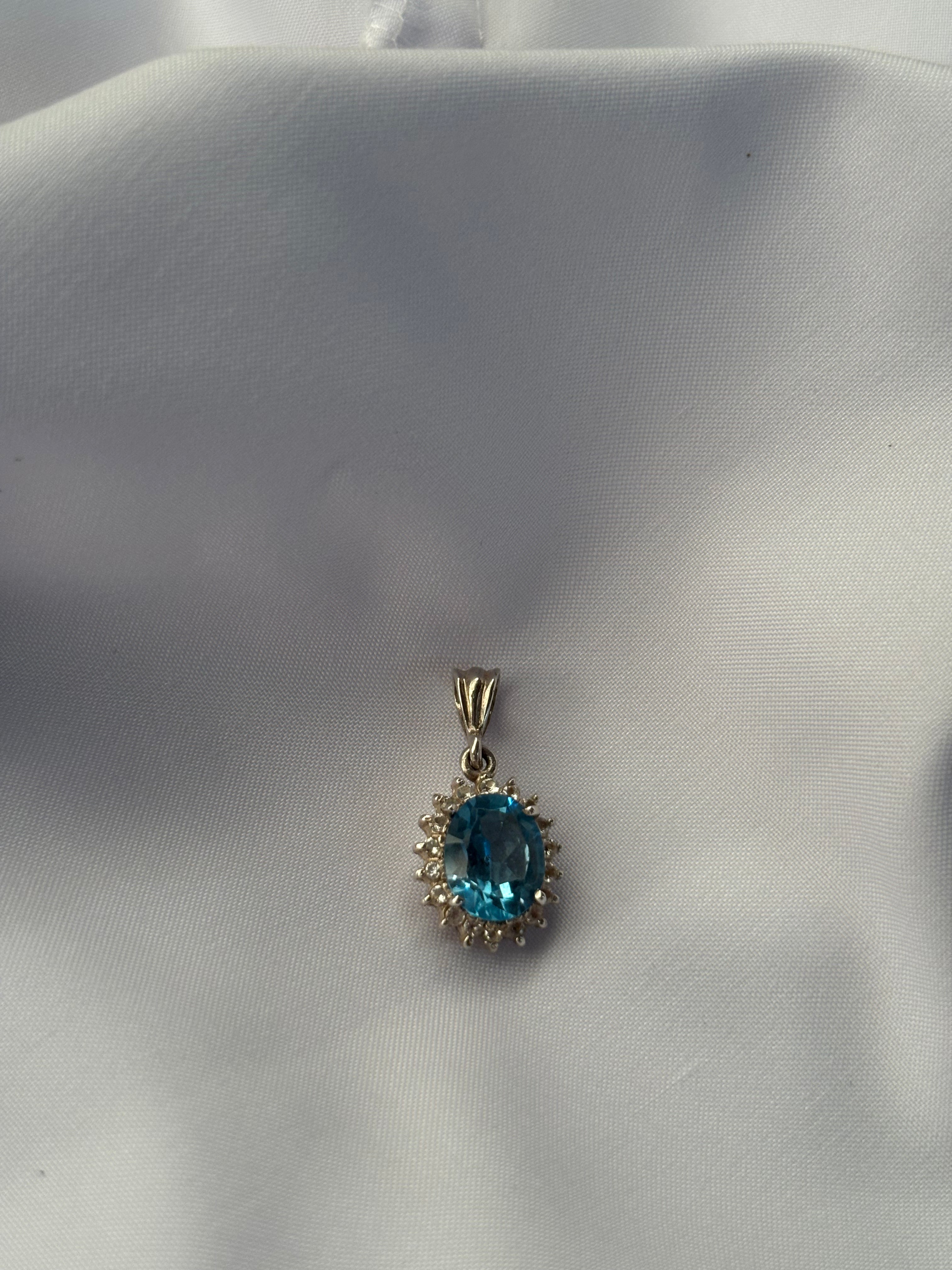 Blue Topaz Pendant