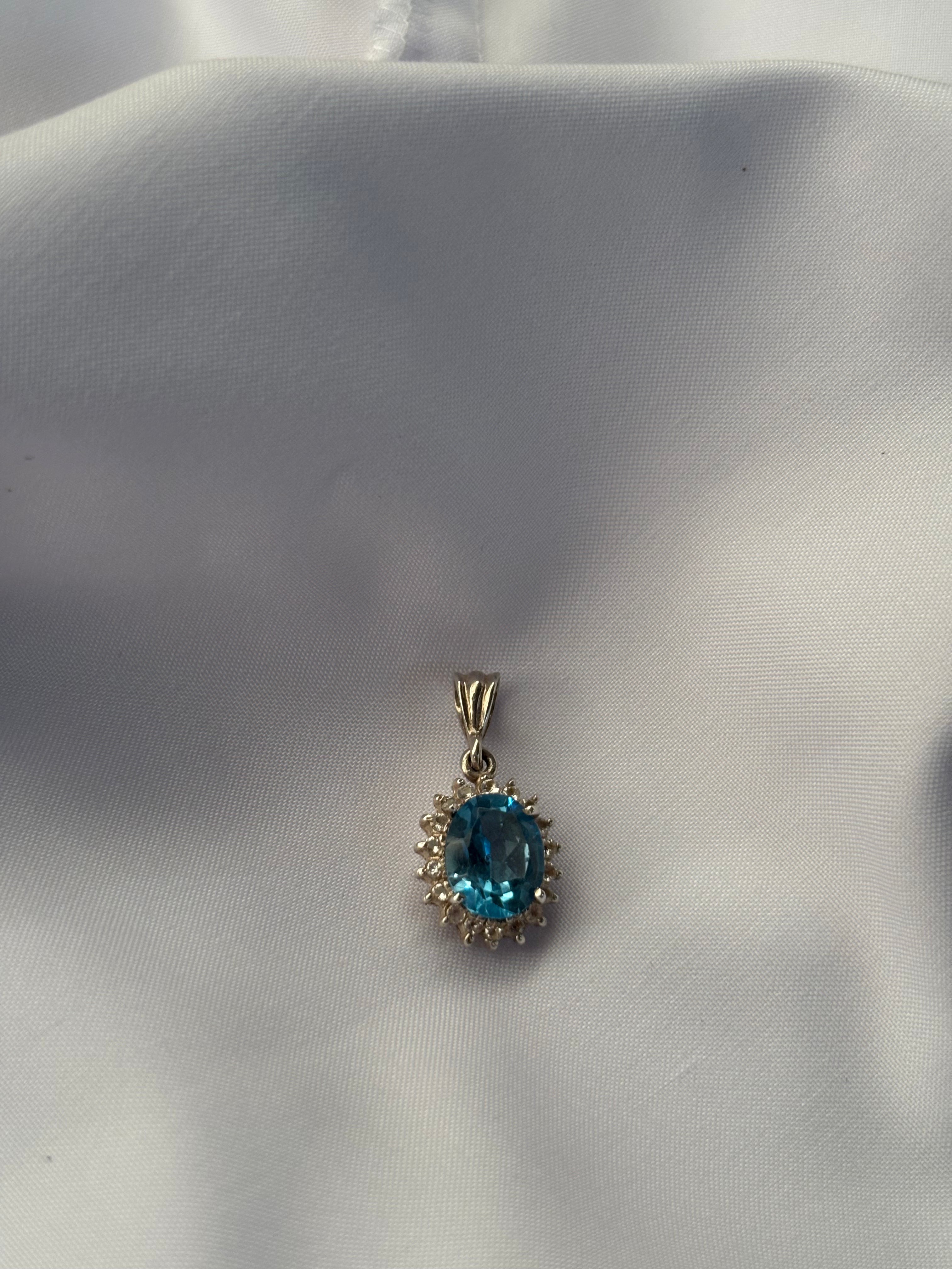 Blue Topaz Pendant 2