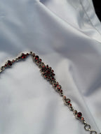 Almandine Garnet Floral Bracelet 4