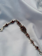 Almandine Garnet Floral Bracelet 5
