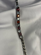 Aquamarine and Garnet Bracelet