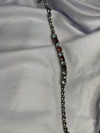 Aquamarine and Garnet Bracelet
