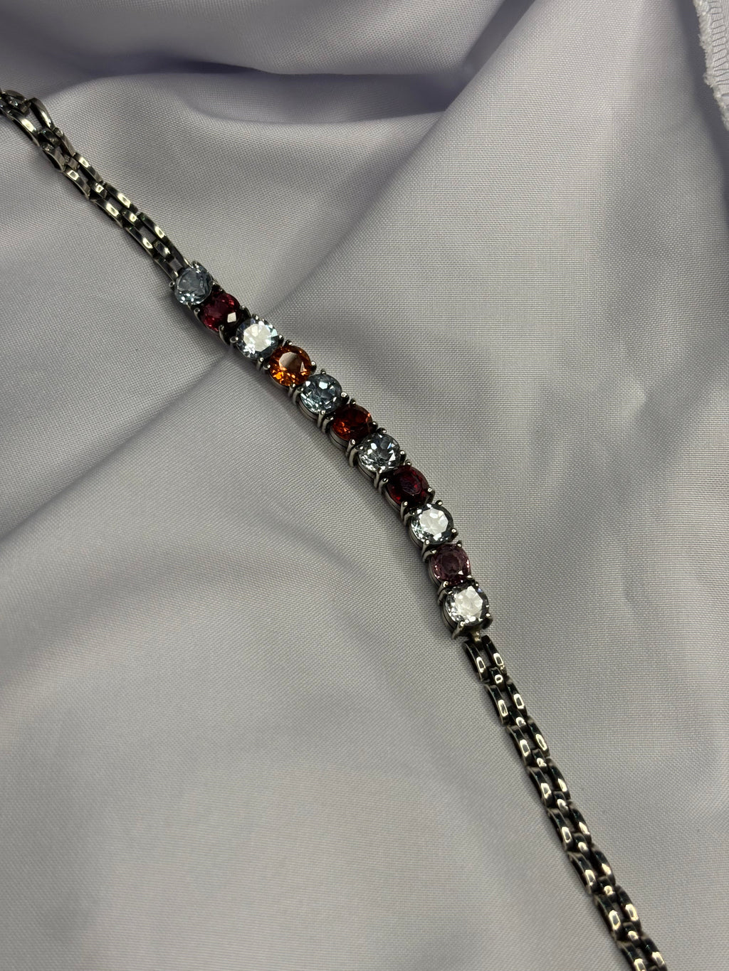 Aquamarine and Garnet Bracelet 5