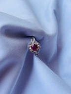 Garnet Halo Ring II