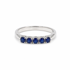 Blue Sapphire Vintage Sterling Silver Ring in 925 sterling silver - photo 3 of 4