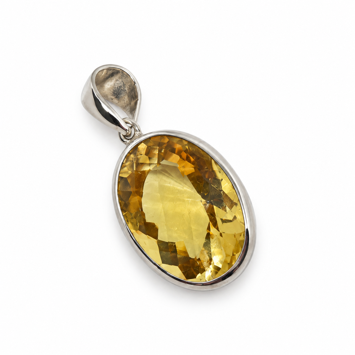 Citrine Sterling Silver Pendant in 925 sterling silver - photo 1 of 4