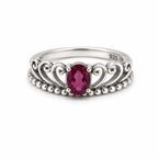 Garnet Vintage Sterling Silver Ring in 925 sterling silver - photo 4 of 4