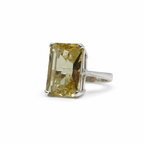 Citrine Solitaire Sterling Silver Ring in 925 sterling silver - photo 2 of 3