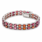 Garnet Sterling Silver Bracelet in 925 sterling silver - photo 1 of 4