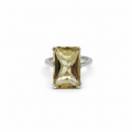 Citrine Solitaire Sterling Silver Ring in 925 sterling silver - photo 1 of 3