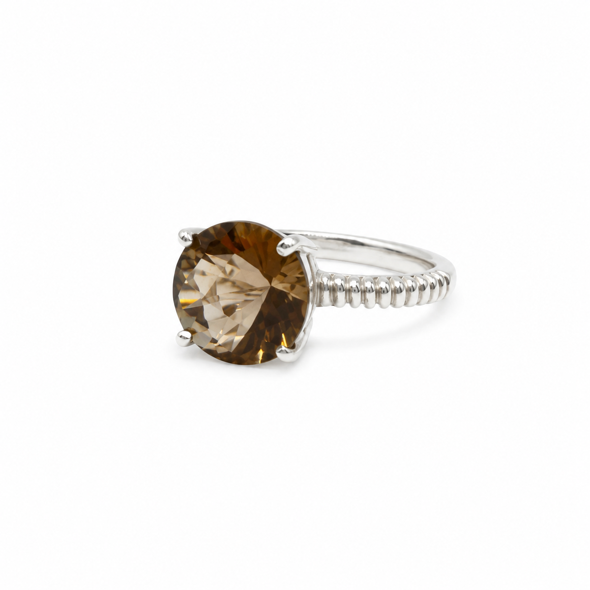 Quartz Solitaire Sterling Silver Ring in 925 sterling silver - photo 3 of 4