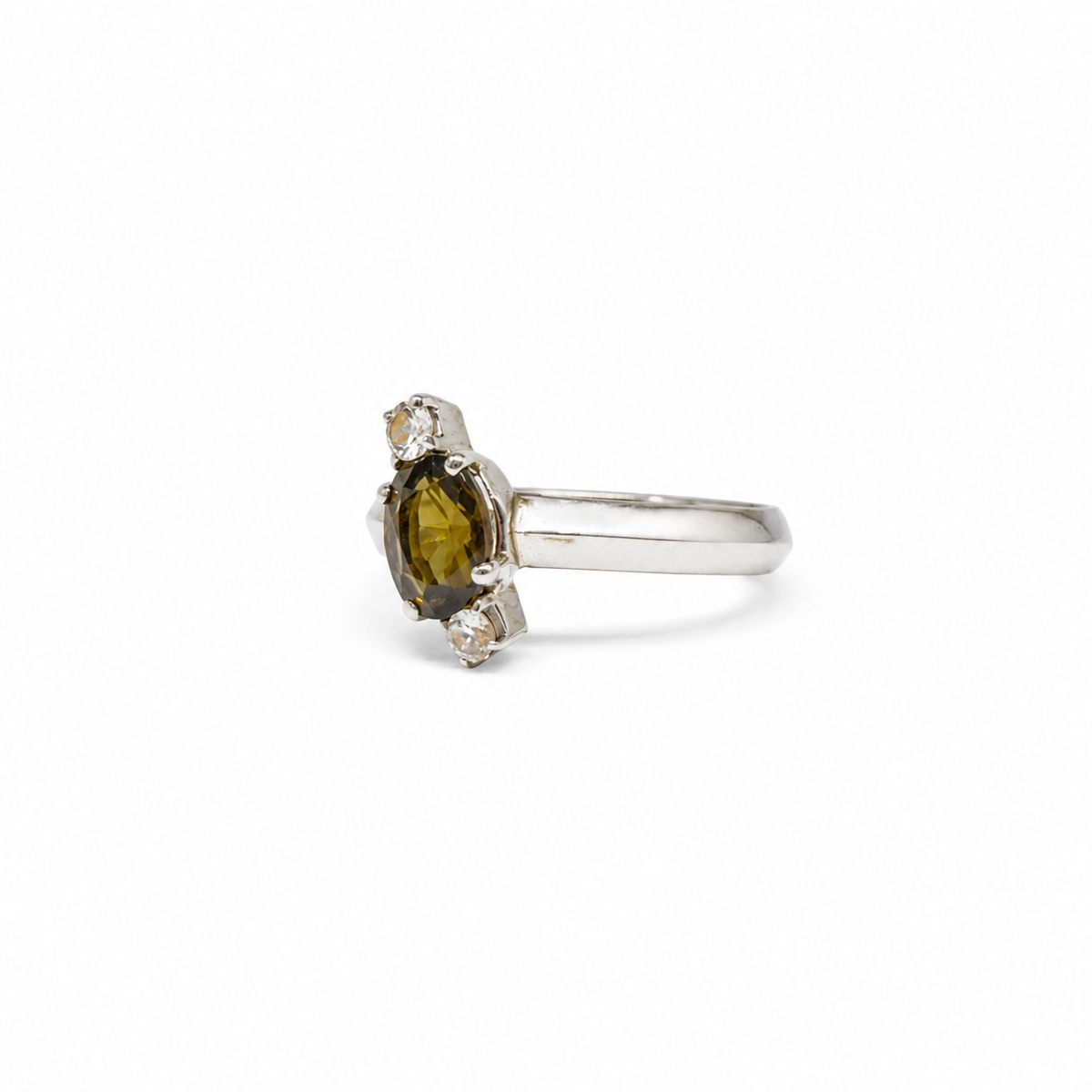 Quartz Three-Stone Sterling Silver Ring in 925 sterling silver - photo 4 of 4