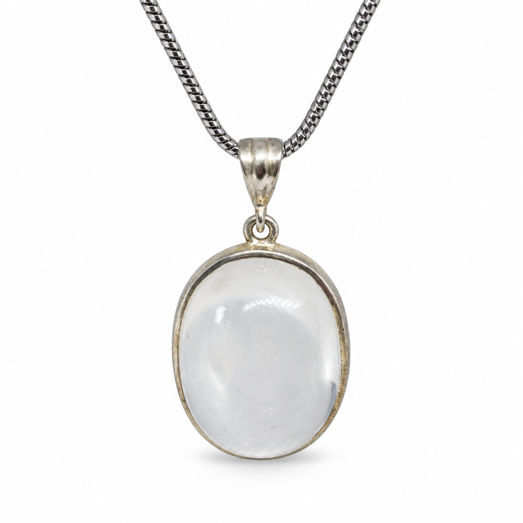 Rose Quartz Sterling Silver Pendant in 925 sterling silver - photo 2 of 4