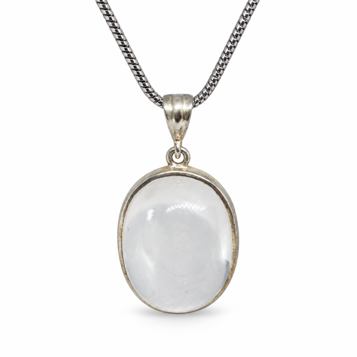 Rose Quartz Sterling Silver Pendant in 925 sterling silver - photo 2 of 4