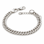 Wide Curb Chain Sterling Silver Bracelet in 925 sterling silver - photo 3 of 4