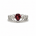 Garnet Vintage Sterling Silver Ring in 925 sterling silver - photo 1 of 2