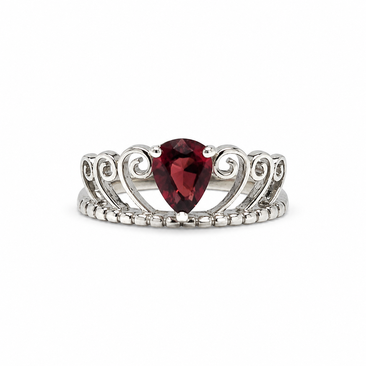 Garnet Vintage Sterling Silver Ring in 925 sterling silver - photo 1 of 2