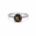Quartz Solitaire Sterling Silver Ring in 925 sterling silver - photo 1 of 2