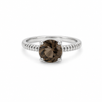 Quartz Solitaire Sterling Silver Ring in 925 sterling silver - photo 1 of 2