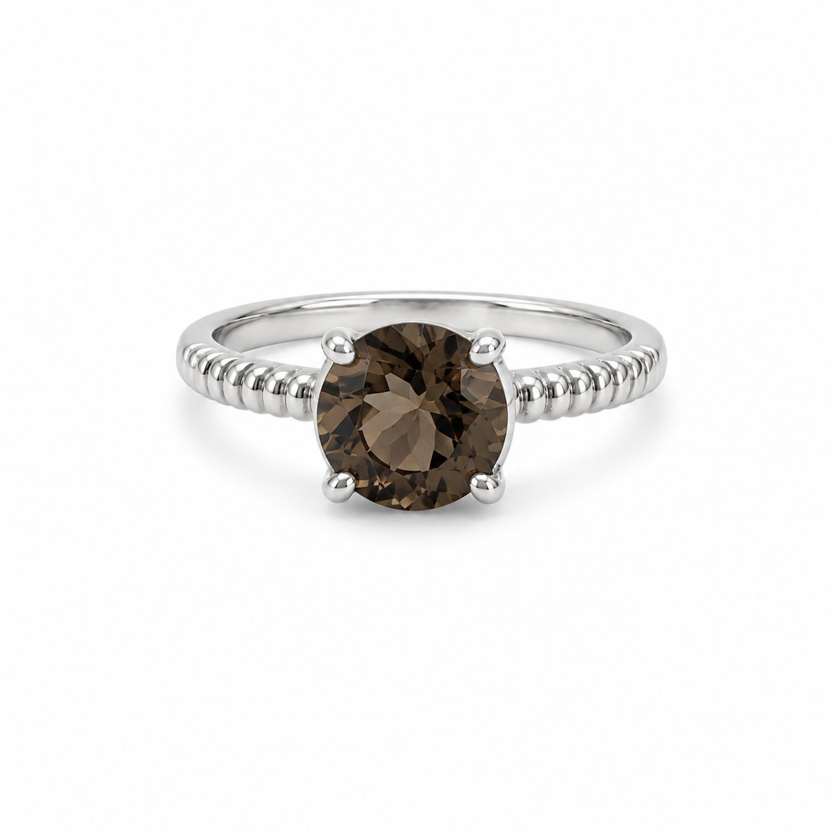 Quartz Solitaire Sterling Silver Ring in 925 sterling silver - photo 1 of 2
