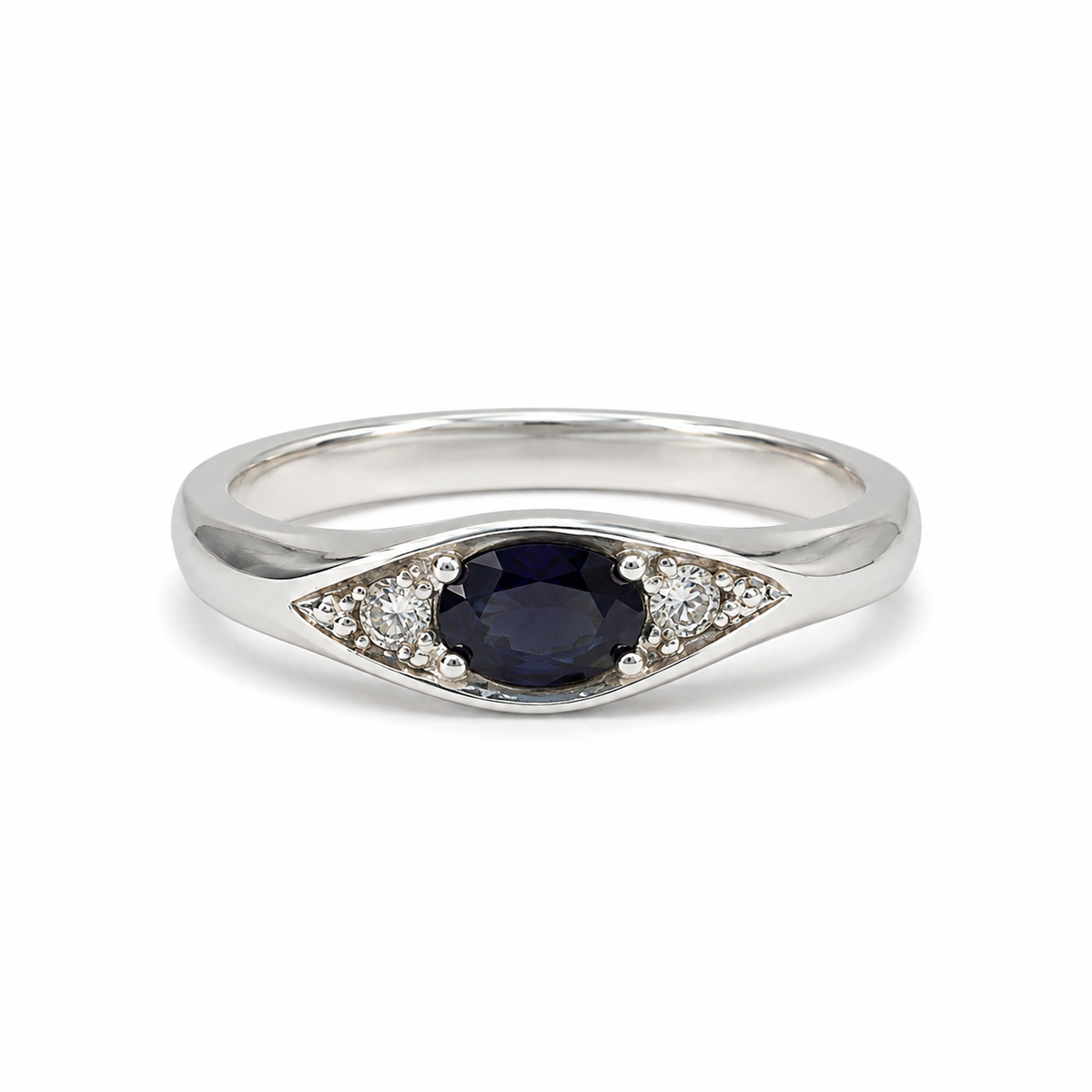Spinel Solitaire Sterling Silver Ring in 925 sterling silver - photo 2 of 4