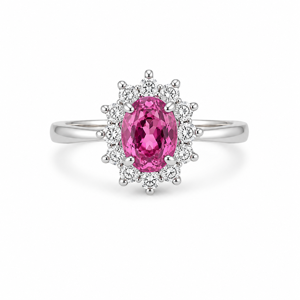 Pink Tourmaline Sterling Silver Ring in 925 sterling silver - photo 2 of 2