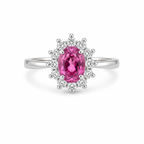Pink Tourmaline Sterling Silver Ring in 925 sterling silver - photo 2 of 2