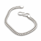 Double Curb Chain Sterling Silver Bracelet in 925 sterling silver - photo 4 of 4