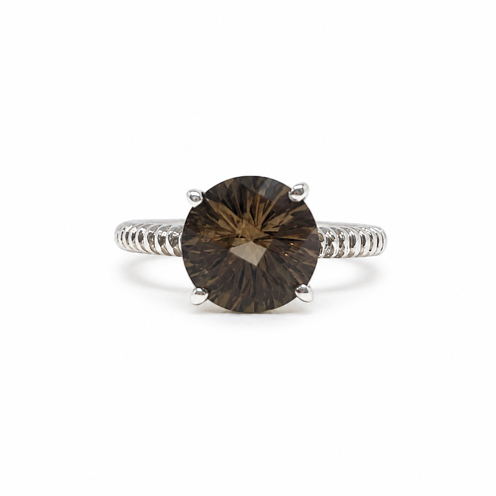 Quartz Solitaire Sterling Silver Ring in 925 sterling silver - photo 2 of 2